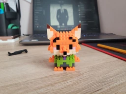 Конструктор фігурка Пікселі BRICKS лис Нік Крутихвіст Зоотрополіс Nick Wilde Zootopia
