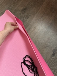 Килимок для йоги TPE+TC EasyFit ECO-Friendly 6 мм синій з блакитним (мат-каремат спортивний, йогамат для фітнесу, пілатесу) фото від покупців 19