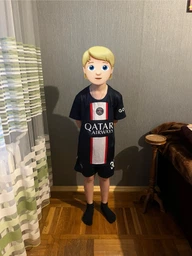 Форма футбольная детская MESSI 30 PSG 2023, 24 размер, 10 лет, 130-135 см, темно-синий-красный цвет фото от покупателей 2