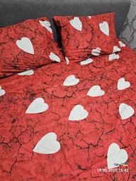 Комплект постельного белья MirSon Сатин 22-1275 Marble heart Евро (2200003569544)