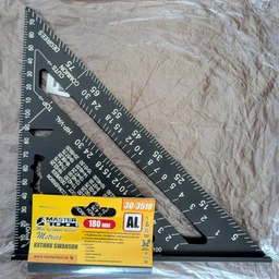 Угольник плотника MASTERTOOL GM SWANSON 180 мм, алюминиевый 30-3518