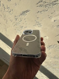 Противоударный чехол для iPhone 16 Pro Max IPAKY Crystal Magsafe с бортиками Прозрачный фото от покупателей 1