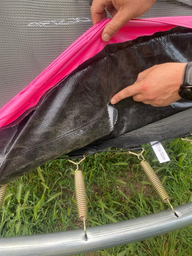 Батут із внутрішньою сіткою 4FIZJO PRO 10FT 312 см Black/Pink (P-5907739314604)