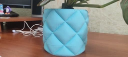 Горшик для квітів з піддоном Luxora 3D Чорний 12,7 cм (721309)