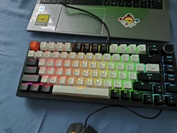 Клавиатура механическая проводная GamePro MK160W Hot-Swap Red Swich 75% RGB White фото от покупателей 16