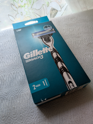 Станок для гоління чоловічий Gillette Mach3 з 2 змінними картриджами (7702018020676) фото від покупців 4