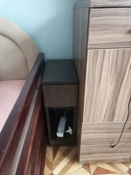 Прикроватная тумбочка узкая с одним ящиком без ручки, тумба для дома из ДСП (T-13V) фото от покупателей 3