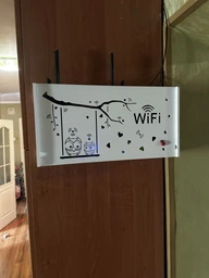 Настенная коробка для роутера Wi-Fi Полка 40*20,5*10 см Совы фото от покупателей 3