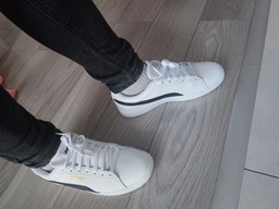 Женские кеды низкие Puma Smash 3.0 L 39098714 37.5 (4.5UK) 23.5 см Puma White-Malachite-Puma Gold (4099683360149) фото от покупателей 4