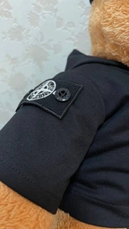 Плюшевый мишка в кофте и шапке Стон Айленд (Stone Island) 50 см Черный фото от покупателей 4