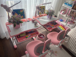 Комплект Evo-kids BD-20 (парта + стул + лампа) Голубой (BD-20 BL)