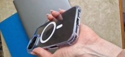 Противоударный чехол для iPhone 16 Pro Max IPAKY Crystal Series с бортиками Прозрачный фото от покупателей 2