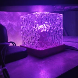 Ночник проектор КУБ с проекцией воды Настольная RGB лампа с эффектом водяной волны, с пультом фото от покупателей 14