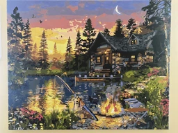 Картина по номерам 40×50 см Kontur. Вечерняя рыбалка. DS0485