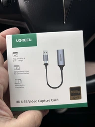 Конвертор сигнала Ugreen CM489 USB-A/Type-C to HDMI Video Capture Device Gray (UGR-40189)