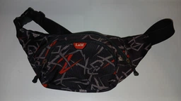 Сумка на пояс (бананка) M&JJ Sport Чорний-Червоний 21х14х8 см (2059)
