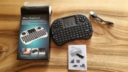 Беспроводная клавиатура пульт Mini Keyboard I8 с тачпадом, подсветкой LED и функцией аэромыши для Smart TV BOX