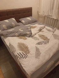 Простынь на резинке Бязь Fern leaves Серый 160*200 высота 25 см фото от покупателей 9