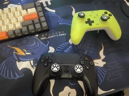 Силиконовые накладки на стики Paws 6в1 White/Black для геймпадов геймпадов Sony DualSense PS5 / DualShock PS4 / Xbox Series|One / Pro Controller [455862919] фото от покупателей 3