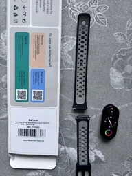 Ремешок BeCover Vents Style для Xiaomi Mi Smart Band 7 Black-Red (BC_710506)