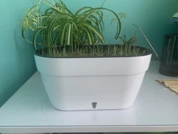 Горщик з автополивом Santino ASTI Window box 12 л білий-чорний (AST500WHT/BL)