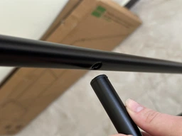 Двойная стальная стойка вешалка для одежды и обуви с полкой RZTK Loft Black фото от покупателей 16