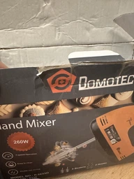 Міксер 7 швидкостей 260 Вт 2 віночки; 2 гаки для тесту DOMOTEC R6633O фото від покупців 2