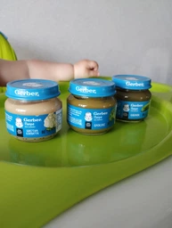 Упаковка пюре гомогенизированного овощного Gerber Кабачок для детей с 6 месяцев 80 г х 6 шт (7613287348043) фото от покупателей 7