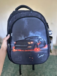 Ортопедичний рюкзак для хлопчика School Standard з Машиною 38х30х18 см для першокласника (150-19) фото від покупців 4