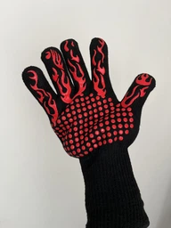 Термостойкие огнеупорные перчатки до 800°C Gorillas BBQ для барбекю BBQ Gloves черные фото от покупателей 2