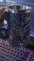 Кружка Пентаграмма, пивной бокал сатаны, чашка дьявола Baphomet 500 мл