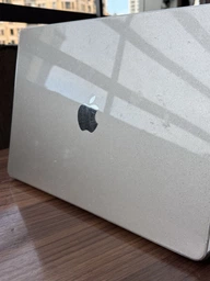 Захисний чохол-накладка Macbook Air 15.3 M2 A2941 (2023г) / M3 (2024г) A3114 / M4 (2024г) A3241 Прозорий з блискітками фото від покупців 4