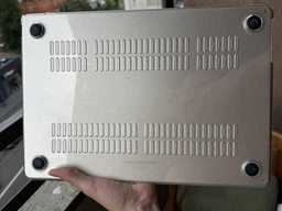 Захисний чохол-накладка Macbook Air 15.3 M2 A2941 (2023г) / M3 (2024г) A3114 / M4 (2024г) A3241 Прозорий з блискітками фото від покупців 3