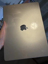Захисний чохол-накладка Macbook Air 15.3 M2 A2941 (2023г) / M3 (2024г) A3114 / M4 (2024г) A3241 Прозорий з блискітками фото від покупців 1
