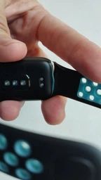 Ремінець силіконовий MRK Nike Style для фітнес браслета Mi Smart Band 8 Active/ Redmi Smart Band 2 темно-синій з білим (mrk3478)
