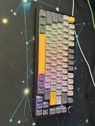 Клавиатура AJAZZ AK820 PRO White-Purple Игровая Беcпроводная Механичиская. 2.4G/Bluetooth/Кабель. С Екранчиком. Gift Switch фото от покупателей 7