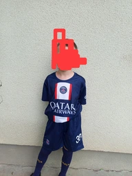 Форма футбольная детская MESSI 30 PSG 2023, 24 размер, 10 лет, 130-135 см, темно-синий-красный цвет