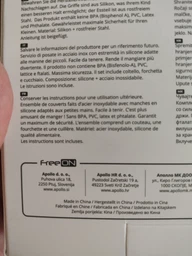 Столові прибори дитячі FreeON Elephant металеві з силіконовою ручкою, рожевий