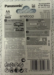 Аккумулятор PANASONIC Eneloop AA 1900mAh белый, цена за набор 4 шт фото от покупателей 5