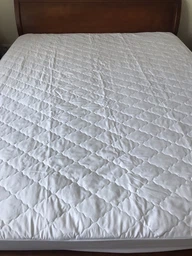 Наматрасник с бортами стеганый Viluta 120x200х25 Микрофибра Белый фото от покупателей 2