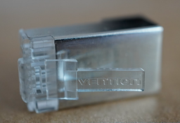 Конектор Vention Cat.6A FTP RJ45 50 шт зі вставкою, 3-зубі контакти Сріблястий прозорий (IDFR0-50)