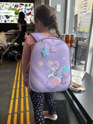 Рюкзак школьный полукаркасный ортопедический для первоклассника GoPack Education Cute Pony, для девочек, фиолетовый (GO25-165S-1)