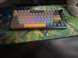 Клавиатура AJAZZ AK820 PRO White-Purple Игровая Беcпроводная Механичиская. 2.4G/Bluetooth/Кабель. С Екранчиком. Gift Switch фото от покупателей 6