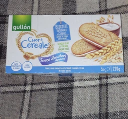 Печенье без сахара Gullon Cuor di Cereale Цельнозерновое с йогуртом 220 г (8410376043679)