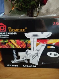 Мясорубка с соковыжималкой DOMOTEC MS 2019 2800W Чёрный фото от покупателей 2