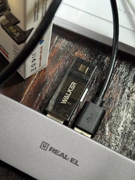 Кардридер WALKER WCD-72 microSD, SD card reader переходник (выход USB2.0, Type-C) прозрачный фото от покупателей 4