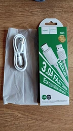 Кабель швидкого заряджання для телефону iPhone Type-C Borofone X117 turbo fast charge USB-C зарядний шнур 60W xiaomi samsung redmi huawei realme oppo планшета для передачі даних тайпсі 1 метр 60 Вт білий фото від покупців 1