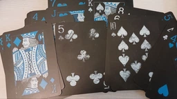 Карты игральные покерные черные пластиковые SP-Sport Poker 3466 54 карты Black