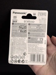 Аккумулятор PANASONIC Eneloop AA 1900mAh белый, цена за набор 4 шт фото от покупателей 3