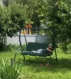 Качеля садоваяя Bonro Relax Коричневая